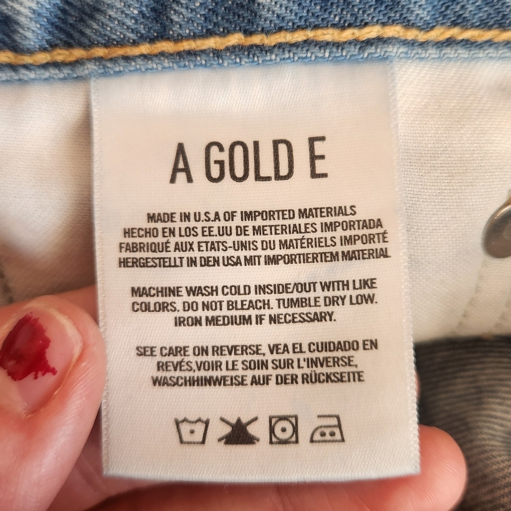 EUC Agolde 90s Mid Rise Loose Fit Jeans In Color Fall Out, Distressed Size 25 - Picture 8 of 15